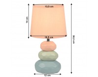 Stolná lampa Lenus - oranžová / zelená / modrá