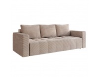 Rozkladacia pohovka s úložným priestorom Leony - béžová (taupe)