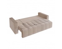 Rozkladacia pohovka s úložným priestorom Leony - béžová (taupe)