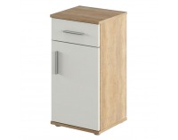 Kúpeľňová skrinka Lessy New 3 - biela / dub sonoma