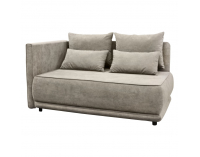 Rozkladacia pohovka s úložným priestorom Liami L - béžovosivá (taupe)