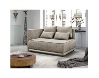 Rozkladacia pohovka s úložným priestorom Liami L - béžovosivá (taupe)