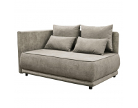 Rozkladacia pohovka s úložným priestorom Liami L - béžovosivá (taupe)