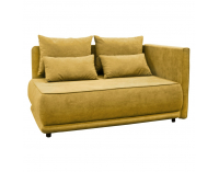 Rozkladacia pohovka s úložným priestorom Liami P - horčicová