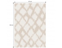 Koberec Libar 67x120 cm - krémová / biela