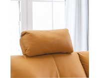 Kožená opierka hlavy Libera - Amber M9030