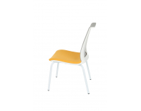 Konferenčná stolička Libon 4L WS - žltá / sivá / biela