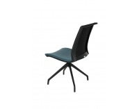 Konferenčná stolička Libon Cross BS - modrá / čierna