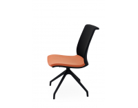Konferenčná stolička Libon Cross BS - oranžová / čierna