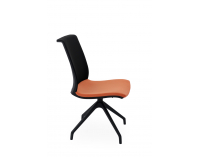 Konferenčná stolička Libon Cross BS - oranžová / čierna