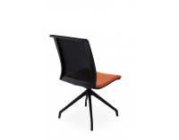 Konferenčná stolička Libon Cross BS - oranžová / čierna