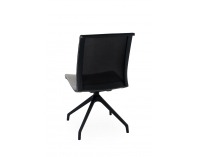 Konferenčná stolička Libon Cross BS - sivá / čierna