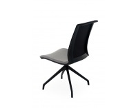 Konferenčná stolička Libon Cross BS - sivá / čierna