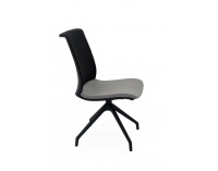 Konferenčná stolička Libon Cross BS - sivá / čierna