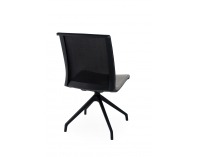 Konferenčná stolička Libon Cross BS - sivá / čierna