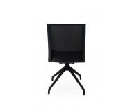 Konferenčná stolička Libon Cross BS - sivá / čierna