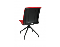 Konferenčná stolička Libon Cross BT - červená / čierna