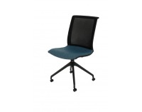Konferenčná stolička Libon Cross Roll BS - modrá / čierna