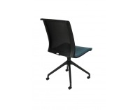 Konferenčná stolička Libon Cross Roll BS - modrá / čierna