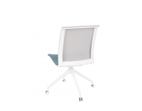 Konferenčná stolička Libon Cross Roll WS - modrá / sivá / biela