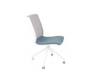 Konferenčná stolička Libon Cross Roll WS - modrá / sivá / biela