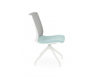 Konferenčná stolička Libon Cross WS - mentolová / sivá / biela