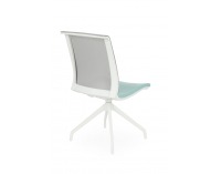 Konferenčná stolička Libon Cross WS - mentolová / sivá / biela
