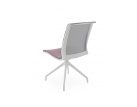 Konferenčná stolička Libon Cross WS - staroružová / sivá / biela