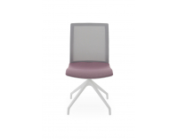 Konferenčná stolička Libon Cross WS - staroružová / sivá / biela