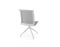 Konferenčná stolička Libon Cross WS - staroružová / sivá / biela