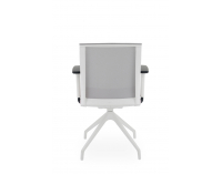 Konferenčná stolička s podrúčkami Libon Cross WS R1 - staroružová / sivá / biela