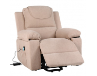 Masážne polohovacie kreslo s vyhrievaním Liftelo - hnedá