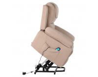 Masážne polohovacie kreslo s vyhrievaním Liftelo - hnedá