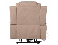 Masážne polohovacie kreslo s vyhrievaním Liftelo - hnedá