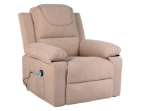 Masážne polohovacie kreslo s vyhrievaním Liftelo - hnedá