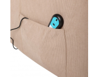 Masážne polohovacie kreslo s vyhrievaním Liftelo - hnedá