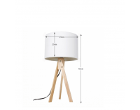 Stolná lampa Lila Typ 1 - biela / prírodná