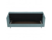 Rozkladacia pohovka s úložným priestorom Lilana - mentolová