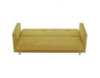 Rozkladacia pohovka s úložným priestorom Lilana - žltá