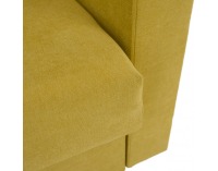 Rozkladacia pohovka s úložným priestorom Lilana - žltá