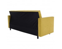 Rozkladacia pohovka s úložným priestorom Lilana - žltá