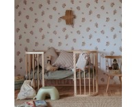 Detská rastúca postieľka s matracom 7v1 Lili - prírodná