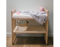 Detská rastúca postieľka s matracom 7v1 Lili - prírodná