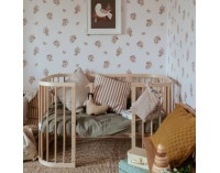 Detská rastúca postieľka s matracom 7v1 Lili - prírodná