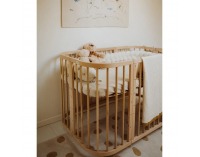 Detská rastúca postieľka s matracom 7v1 Lili - prírodná