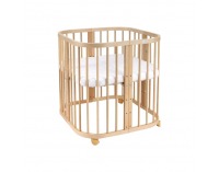 Detská rastúca postieľka s matracom 7v1 Lili - prírodná