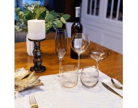 Pohár na vodu (6 ks) Lilo Typ 5 360 ml - svetlohnedá dymová