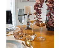 Pohár na vodu (6 ks) Lilo Typ 5 360 ml - svetlohnedá dymová