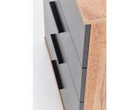 Komoda Lima KM3 - dub wotan / sivá