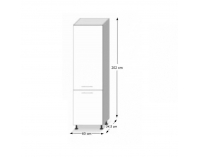 Potravinová skriňa Line D60 - dub sonoma / biela